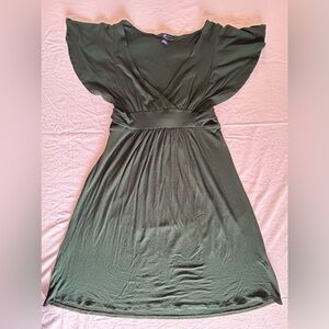 GAP Deep Green Flutter Sleeve Dress